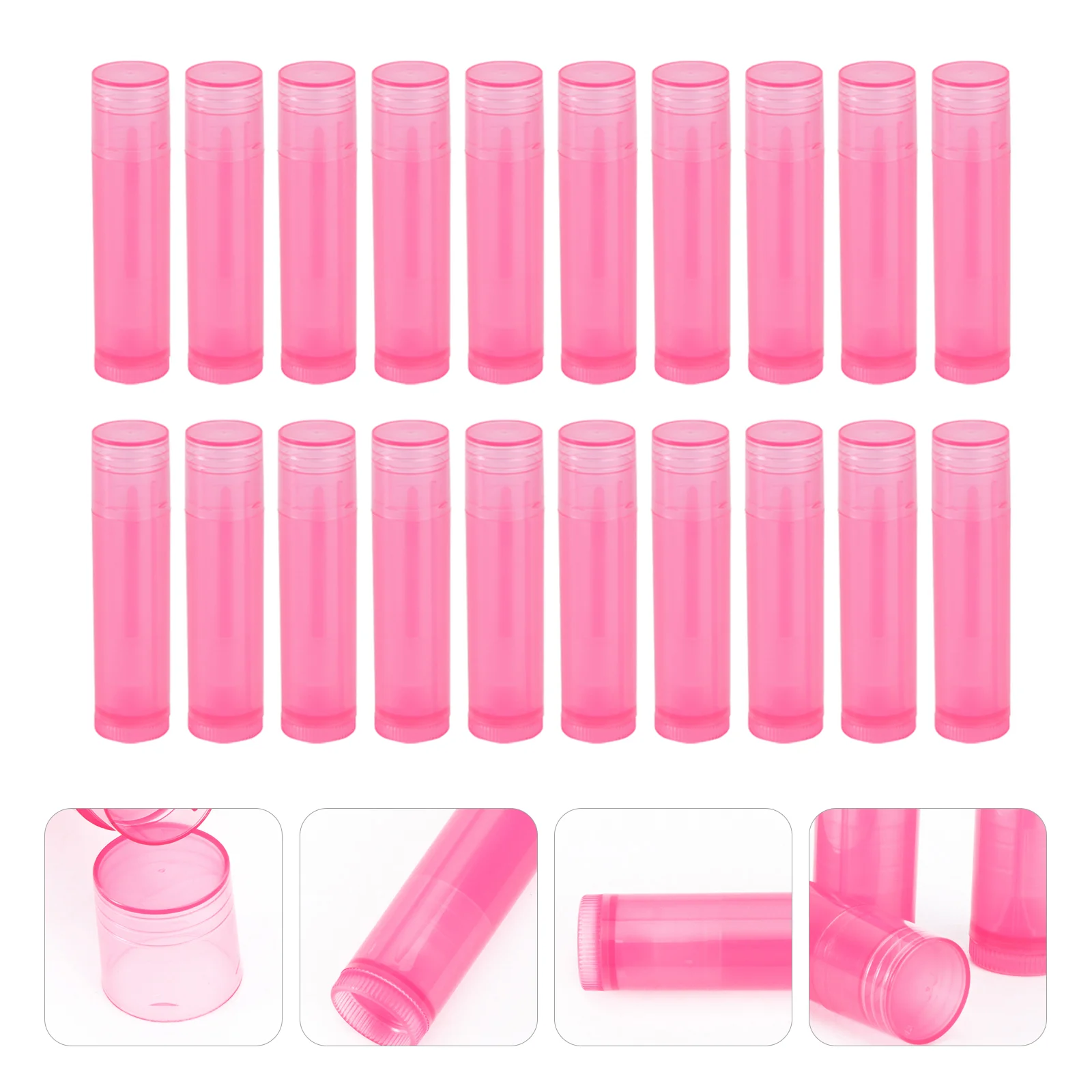 

20 Pcs DIY Lipstick Tube Gloss Makeup Accessories Tool Container Pe Travel Empty