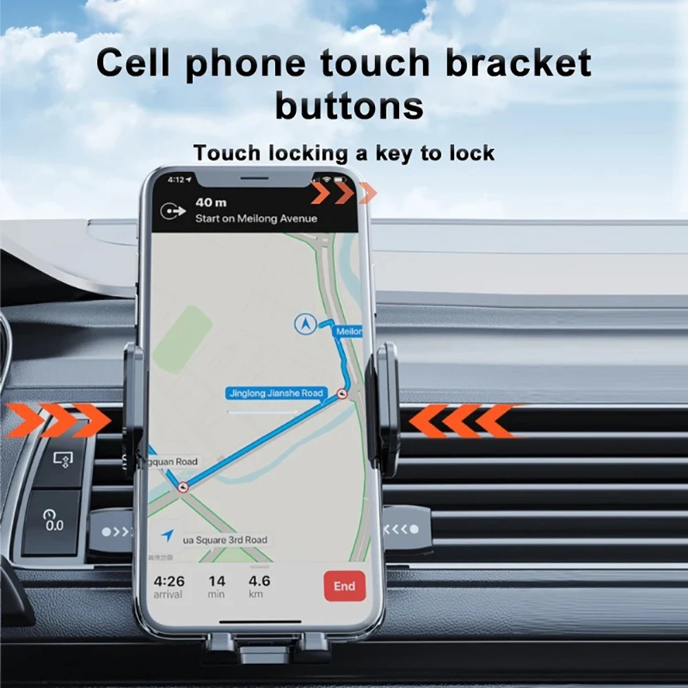 Car Phone Bracket Dashboard Auto Cellphone Holder Universal Desk Windshield Hanging Phone Holder 360 Degree Rotation GPS Holder
