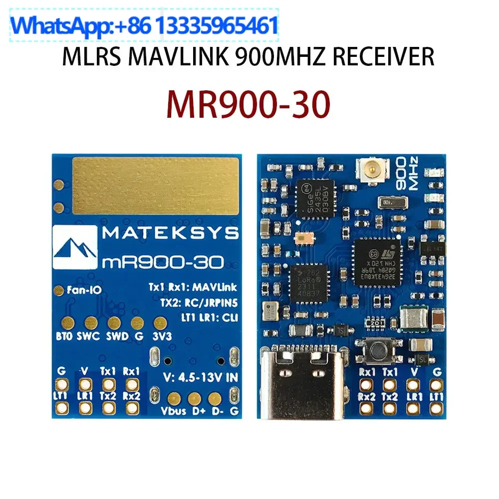 

MATEK MLRS MAVLINK 900MHZ RECEIVER MR900-30 module, receiver