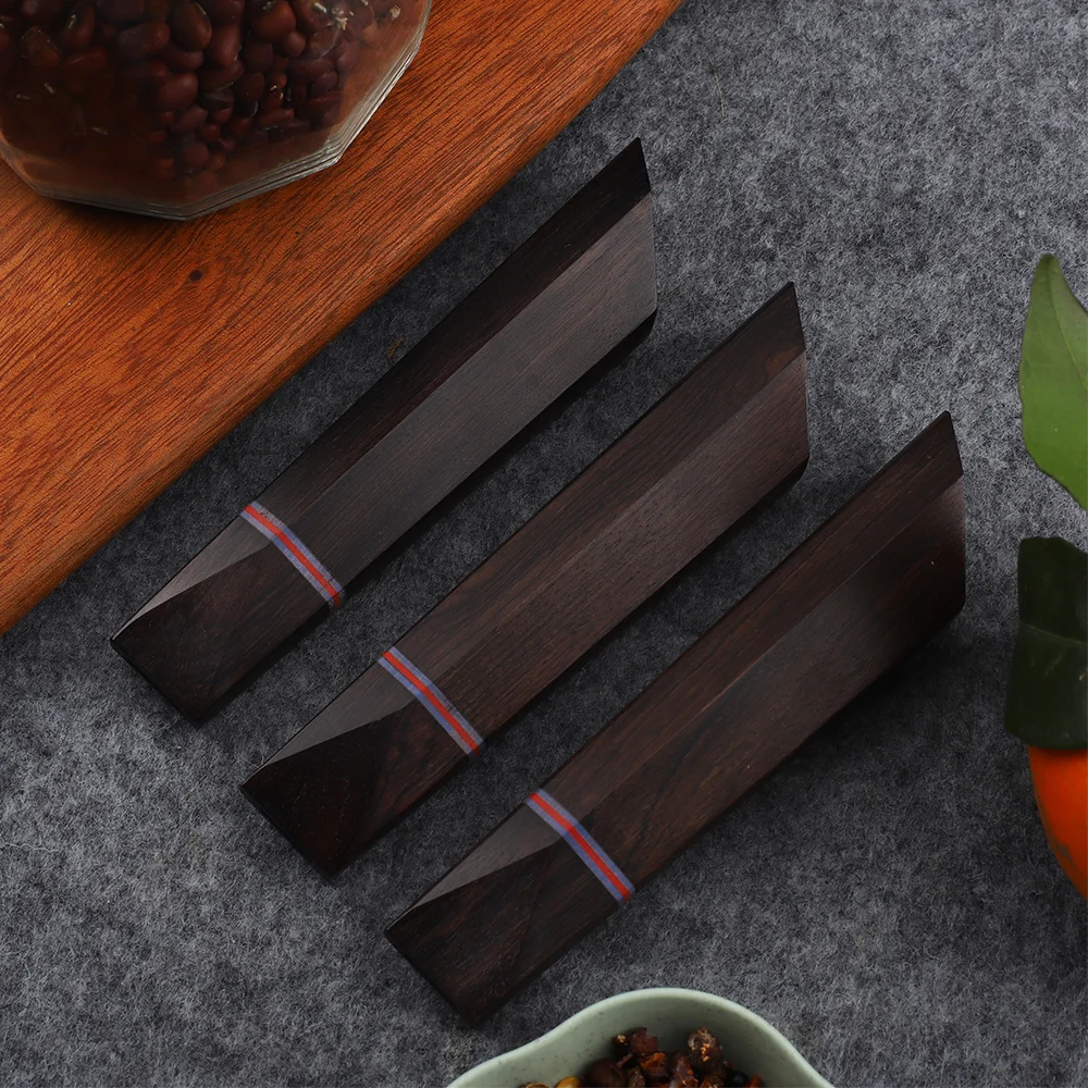 DIY Kitchen Eco-friendly Natural Ebony + G10 Details Star Anise Fruit Peeling Handle EDC Tool