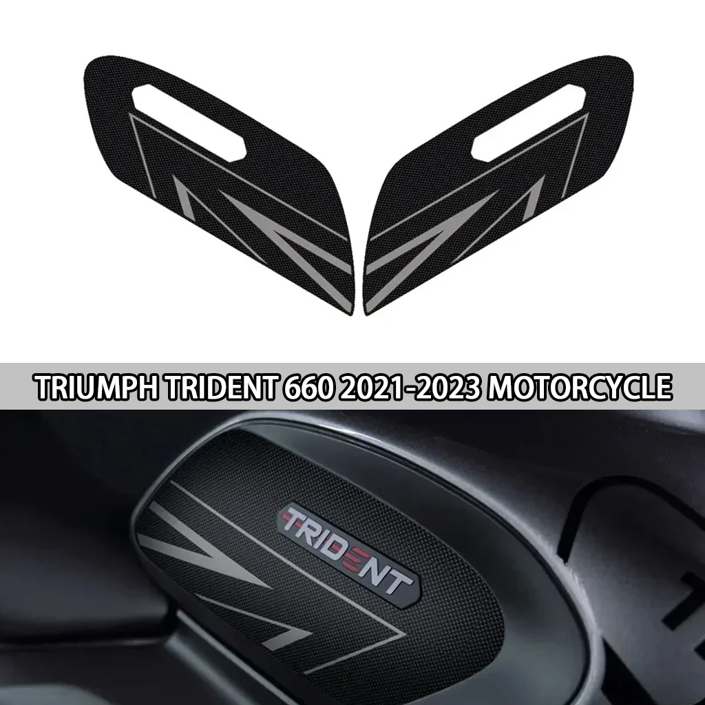 

For Triumph Trident 660 2021-2023 motorcycle modification side fuel tank pad anti-skid side panel knee protection pad decoration