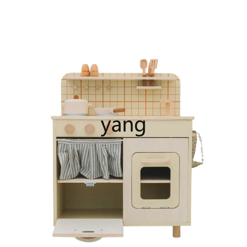 

CX Children's Assembled Play House Wooden Kitchen Educational Toys Boys and Girls Simulation Kitchenware