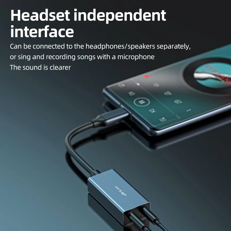 1PCS USB Type C Type-C External Sound Card Adapter Audio Card USB-C to Jack 3.5mm Earphone Micphone for Laptop Macbook Pro