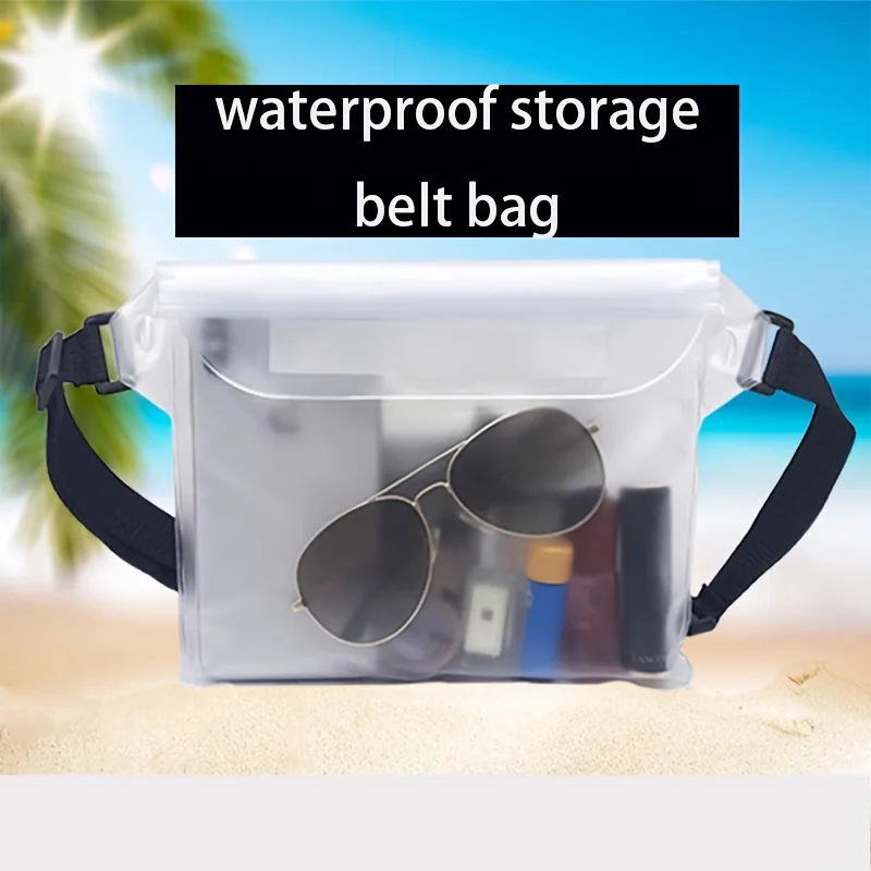 Borsa per telefono da nuoto impermeabile da 2 pezzi borsa per immersione in PVC per nuoto in spiaggia Snorkeling con borsa asciutta con cinturino in