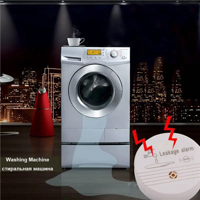 10X Water Overflow Leakage Alarm Sensor Detector 90Db Water Level Alarm Leak Flood Detection Home Security Alarm System-ELEC