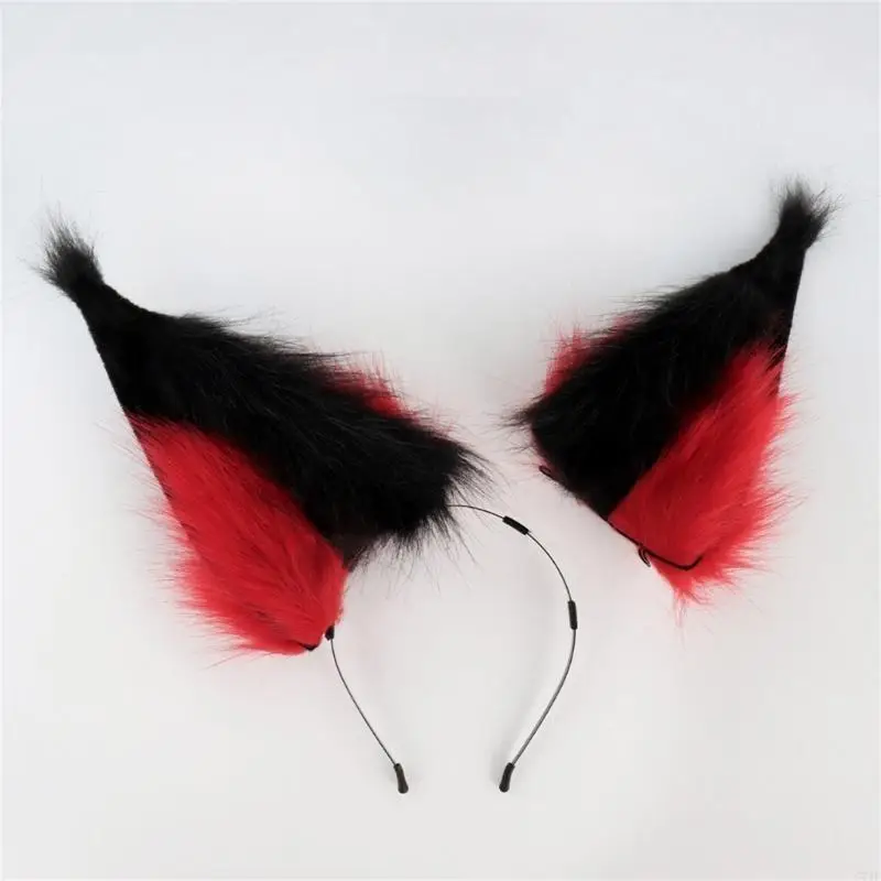 

C71F Halloween Party Wolf Ear Hairband Carnivals Teen Photography Role Play Hairband