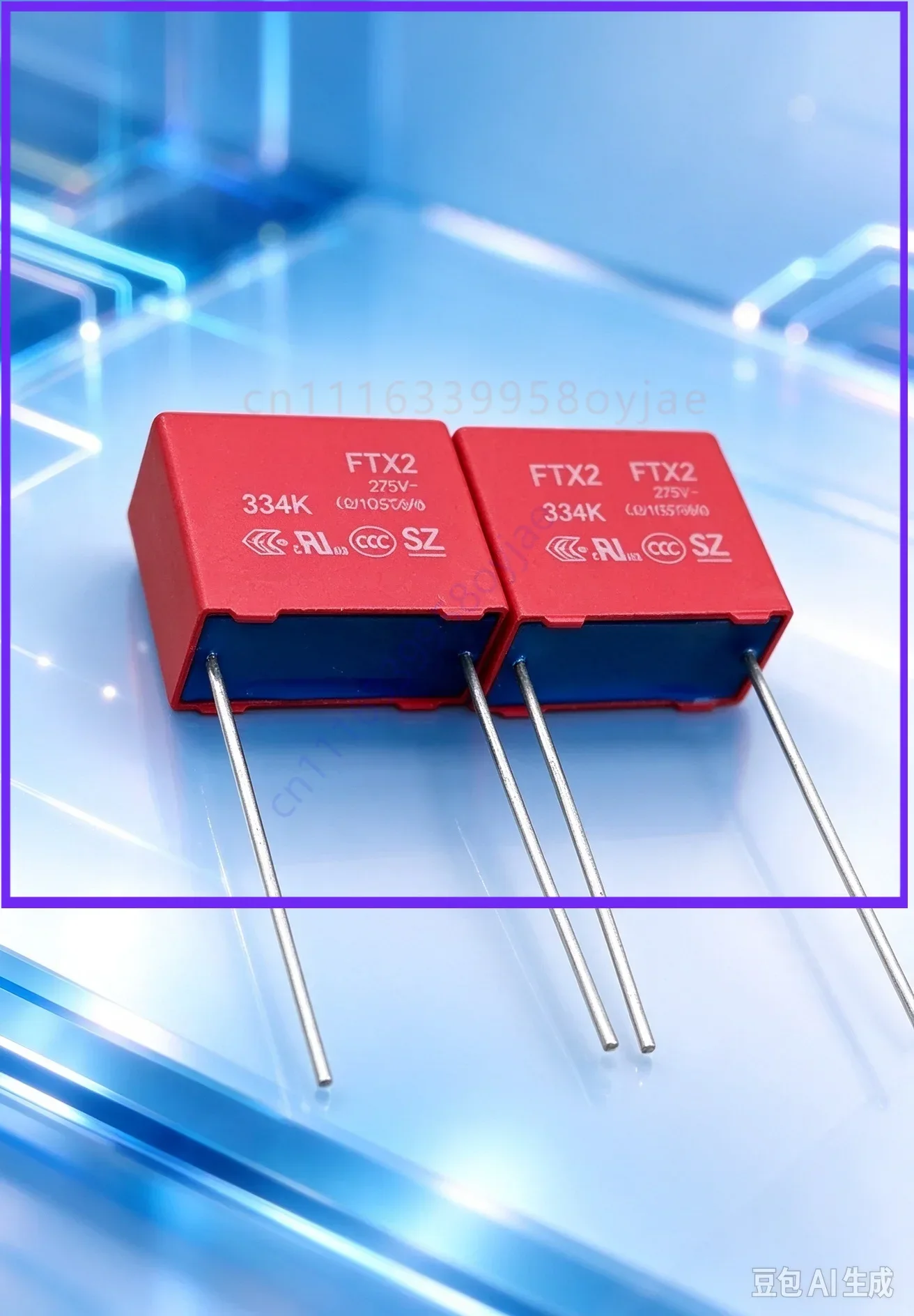 for WE FTX2 Audio Film Capacitor 0.33uF 275V 334 Red Sleeve  100pcs