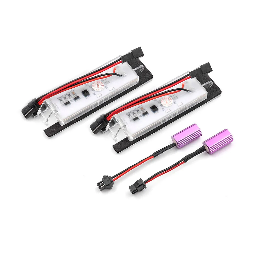 Icarlite 2Pcs Canbus LED License Plate Light for Jeep Renegade 2015-2021 White Car-Styling Number Lamp 12V OEM: 68247166AA