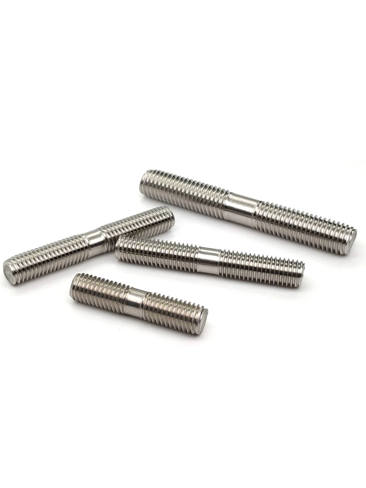 M12 Links en Rechts Draad Dubbel Einde Draad Staaf Positieve en Negatieve Draad Bar Stud Bouten Schroef 304 Roestvrij staal (Color : M12 Nut