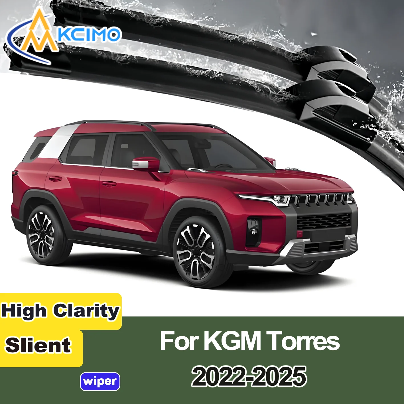 

2PCS New Front Windshield Wiper Blade for KGM Torres 2022-2025 Front Windshield Auto Wipers Blade Accessories 2025 2024 2023