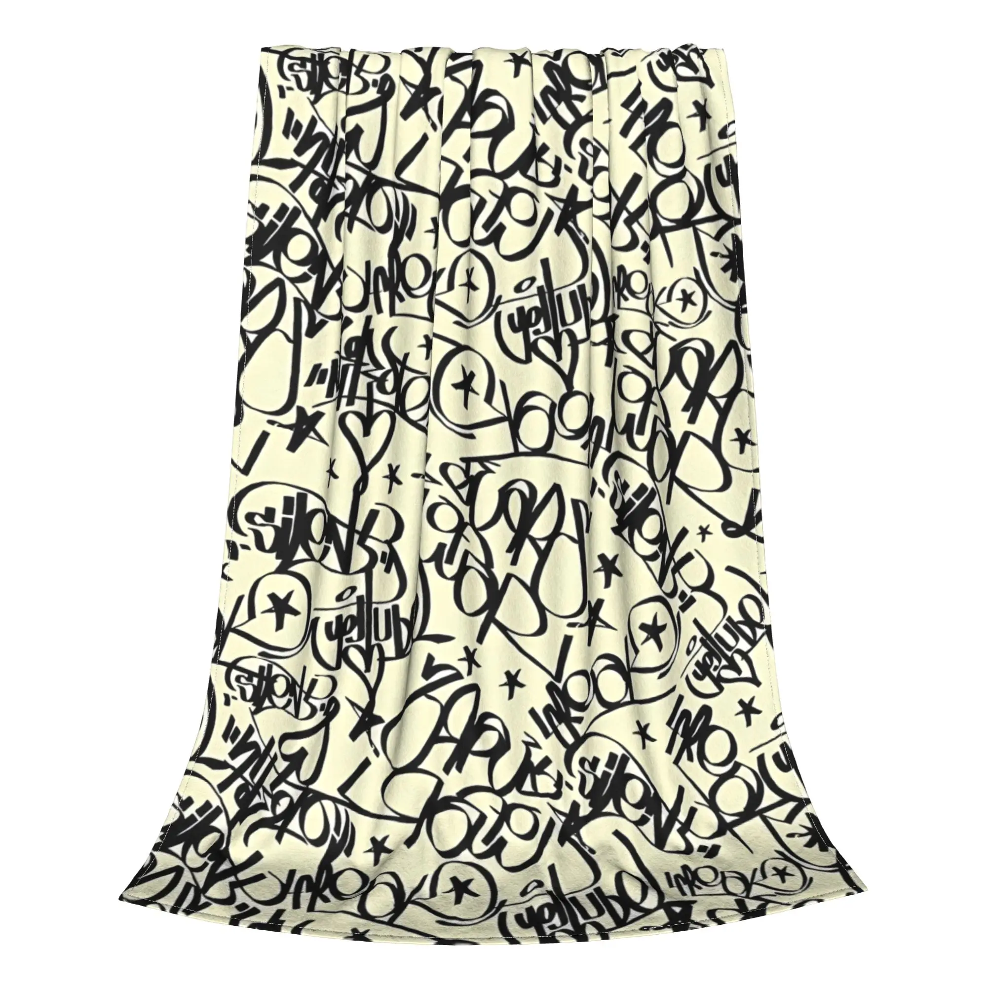 1PC Home Cute Room Decor Seamless Urban  Blanket Throw Blanket Graffiti Novelty Warm Blanket All Season