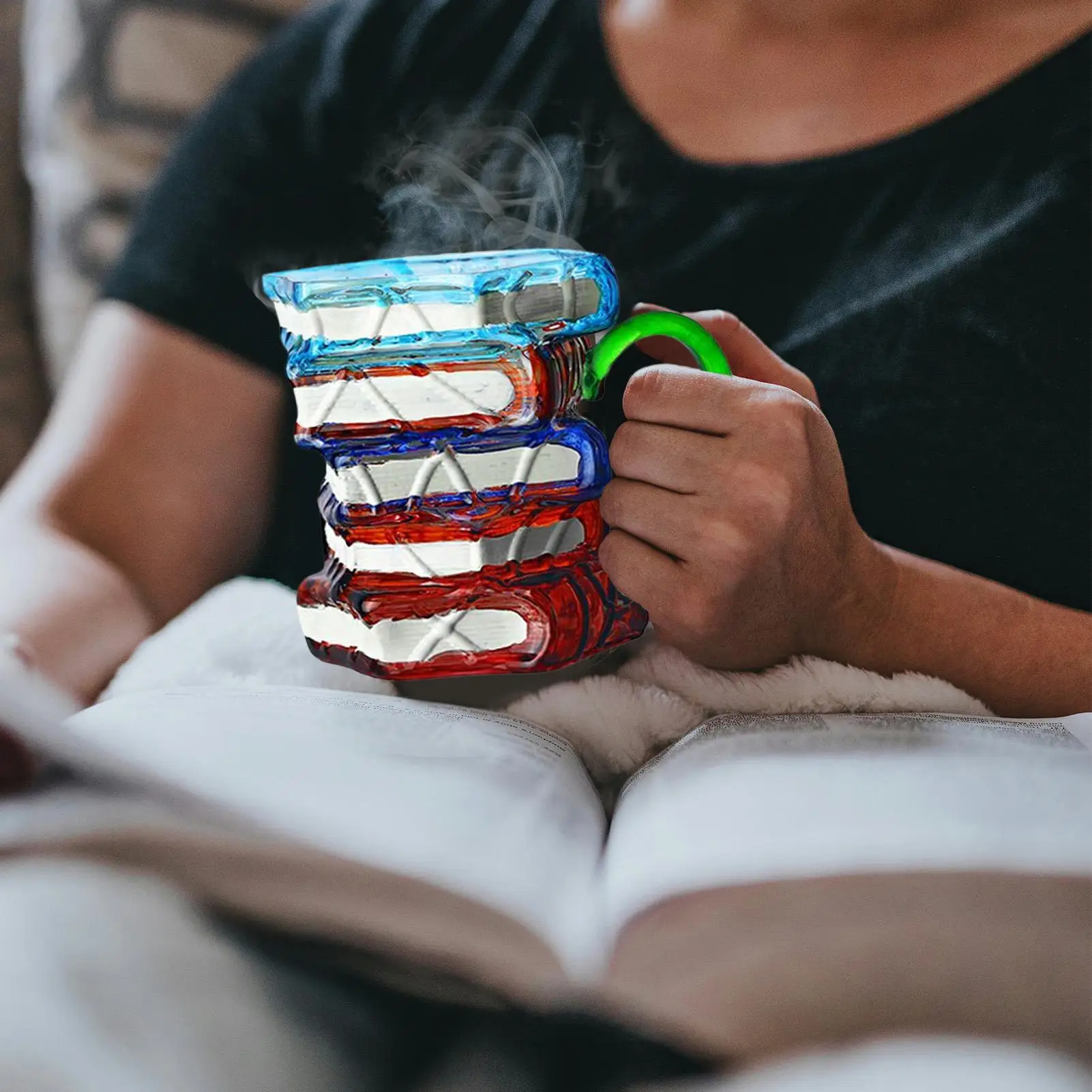 

Кружка для книг, витражная кружка для книг, стек для книг, красочные милые книжные предметы для читателей, женщин, мужчин, учителей, писателей, литературы