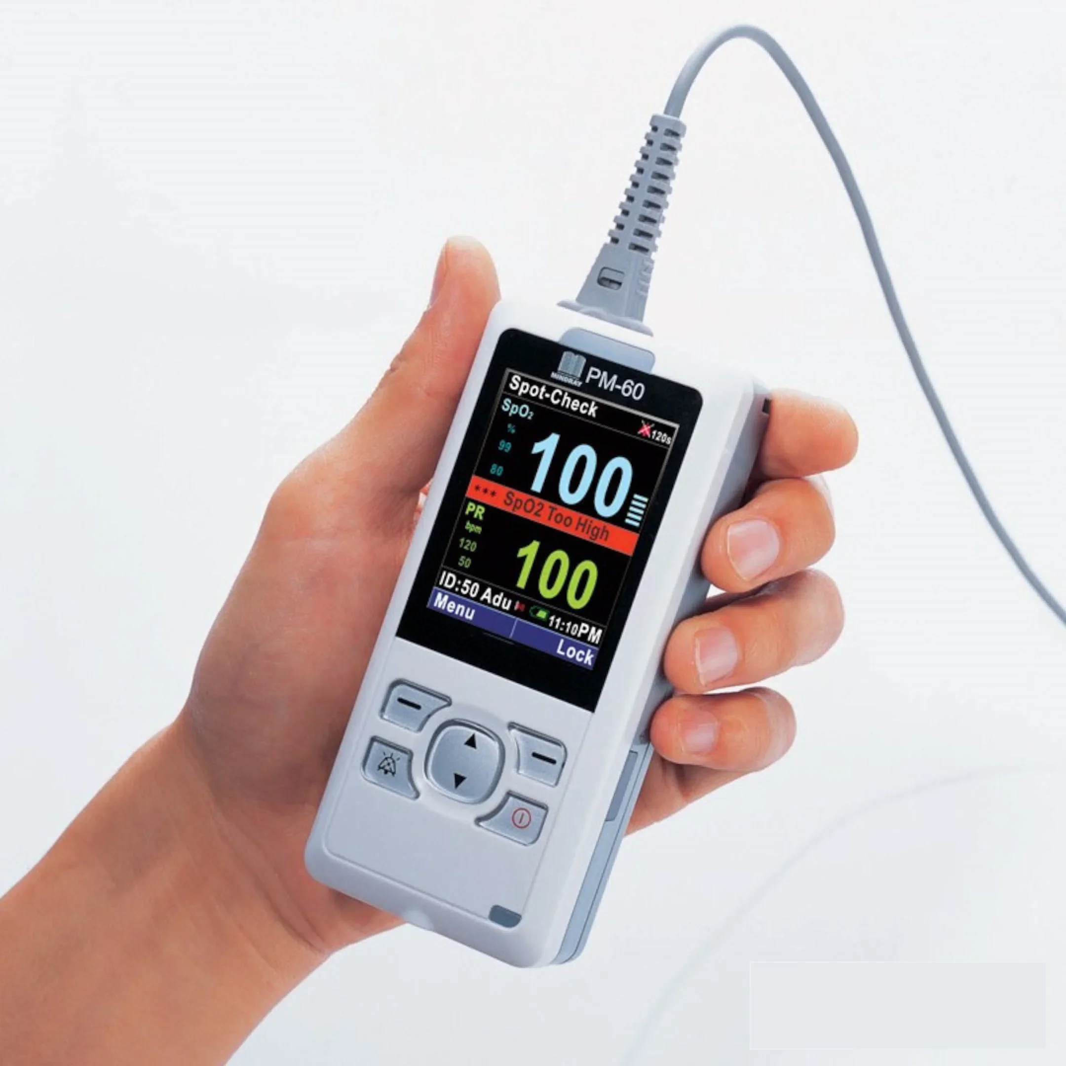 PM60 Portable Pulse Oximeter Veterinary Precise Monitoring Systems Animal Dog Cat Pet ICU Oximetry