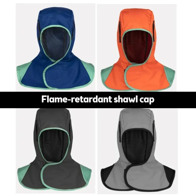 

Men's Professional Welding Cap with Full Head & Neck Protection Washable Breathable Welding Neck Sleeve for Working Welders