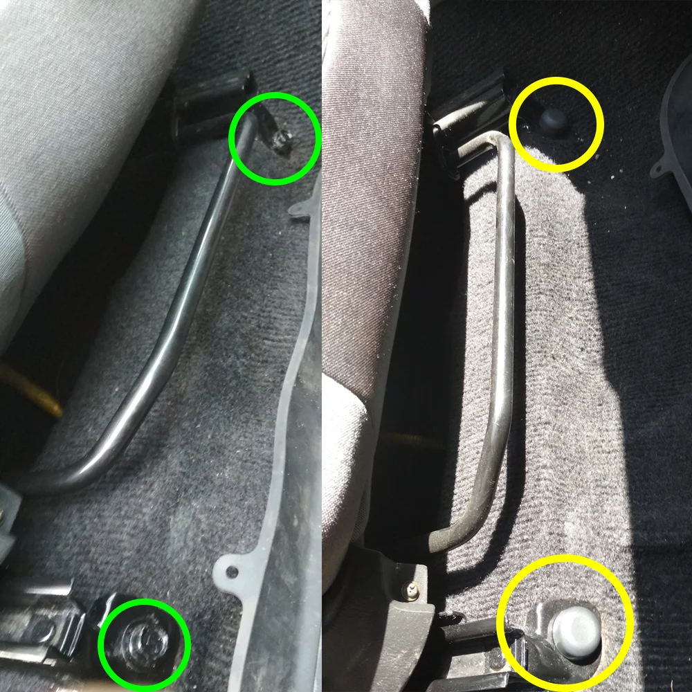 2X Autositz-Befestigungsschrauben-Stopfen Rostschutzkappen für Toyota Camry XV30 XV40 2001 2002 2003 2004 2005 2006 2007 2008 -2011 NEU – Detail 5