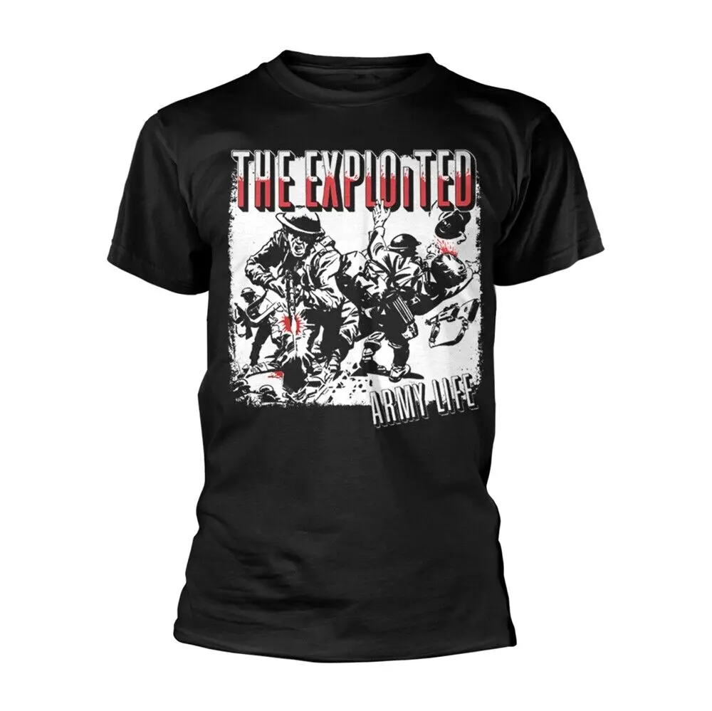 

Exploited, The Army Life (Black) Official Tee T-Shirt Mens Unisex