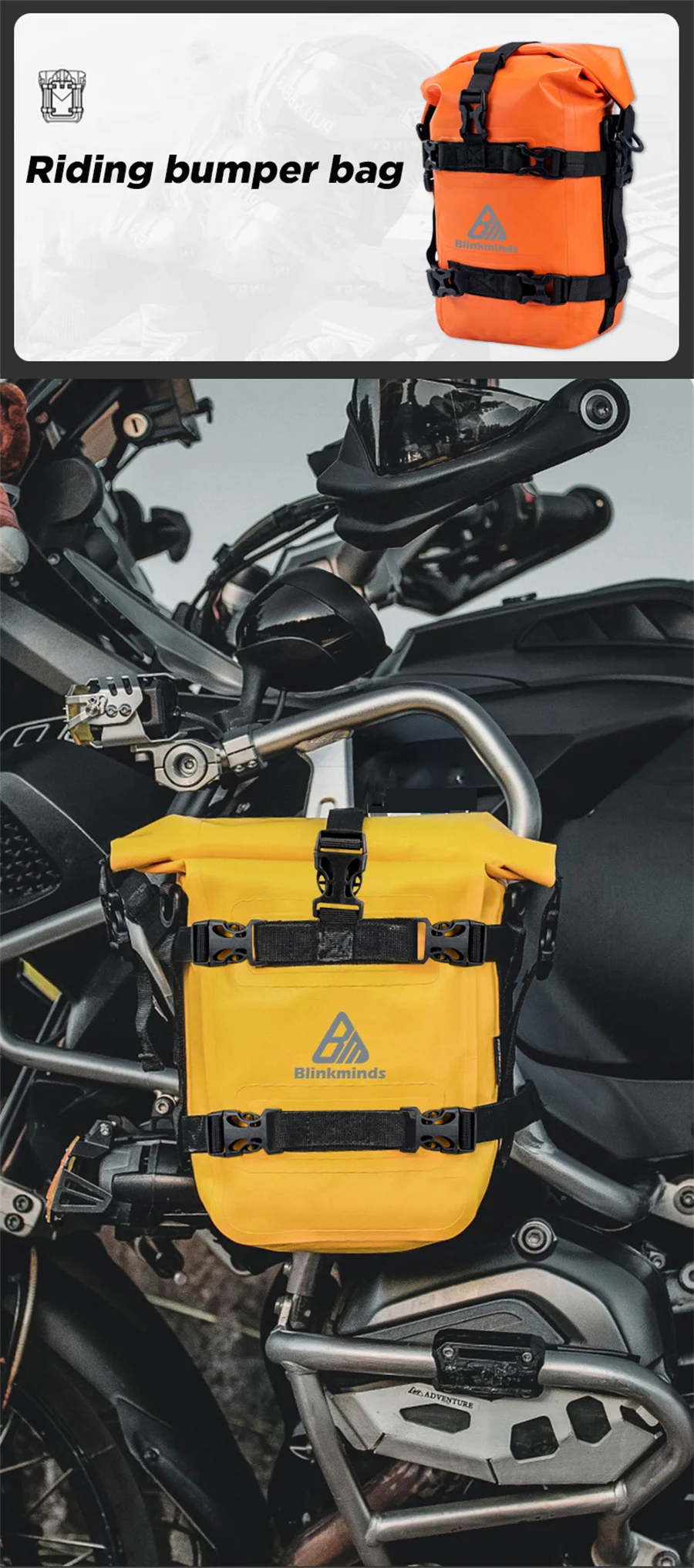 1/2 stücke Wasserdichte Motorrad Crash Bar Tasche Reparatur Werkzeug Platzierung Tasche Für HONDA Suzuki BMW R1200GS Yamaha Motorrad Tasche teile – Detail 2