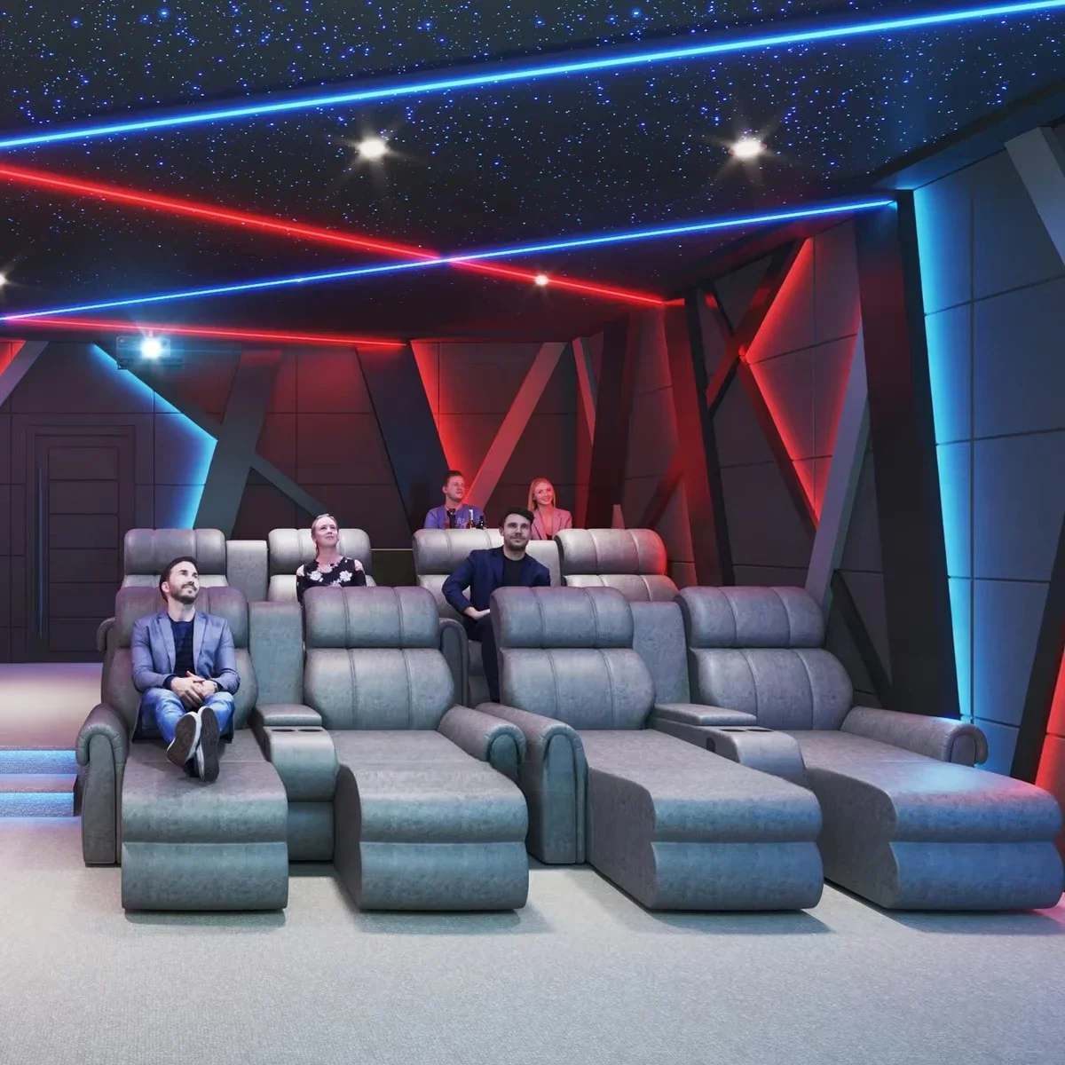 Factory Home Theatre System 7.1 Home Theatre System Speaker And Furniture Sofa Recliner Sofa