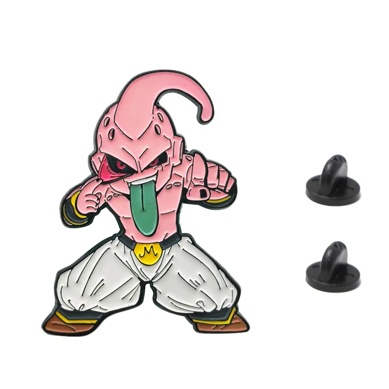 Majin Buu Pins Pendant Anime Dragon Ball Z Badge Japanese Manga Brooches for Bag Backpack Clothing Lapel ACG Cosplay Gift Decor view 3