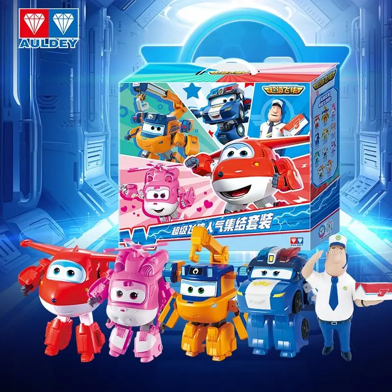 

Auldey Super Wings Transform Robot Set, Deformation Action Figure, Classic Cartoon Toy, Creative Birthday Surprise Gift