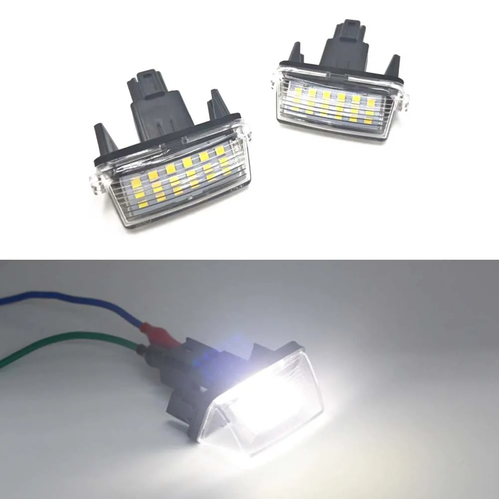 LED License Number Plate LED Lamp Light For Toyota Camry Corolla Prius Yaris Highland Avalon Auris Vios Esquire EZ Noah Proace