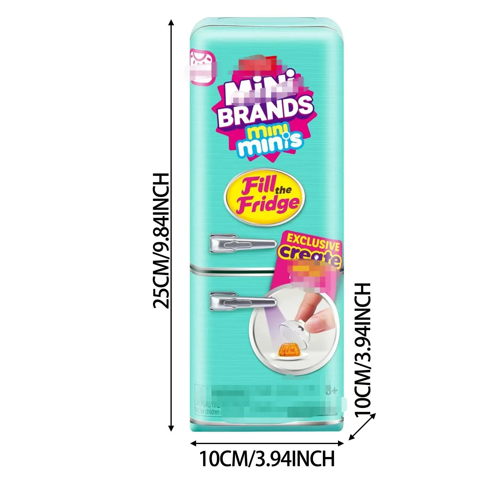 Zuru Mini Fridge Stuffing Toy Tide Play Blind Box Stuffing Fridge Ball, Blind Box Random Mini Model Toy Child Ideal Gift
