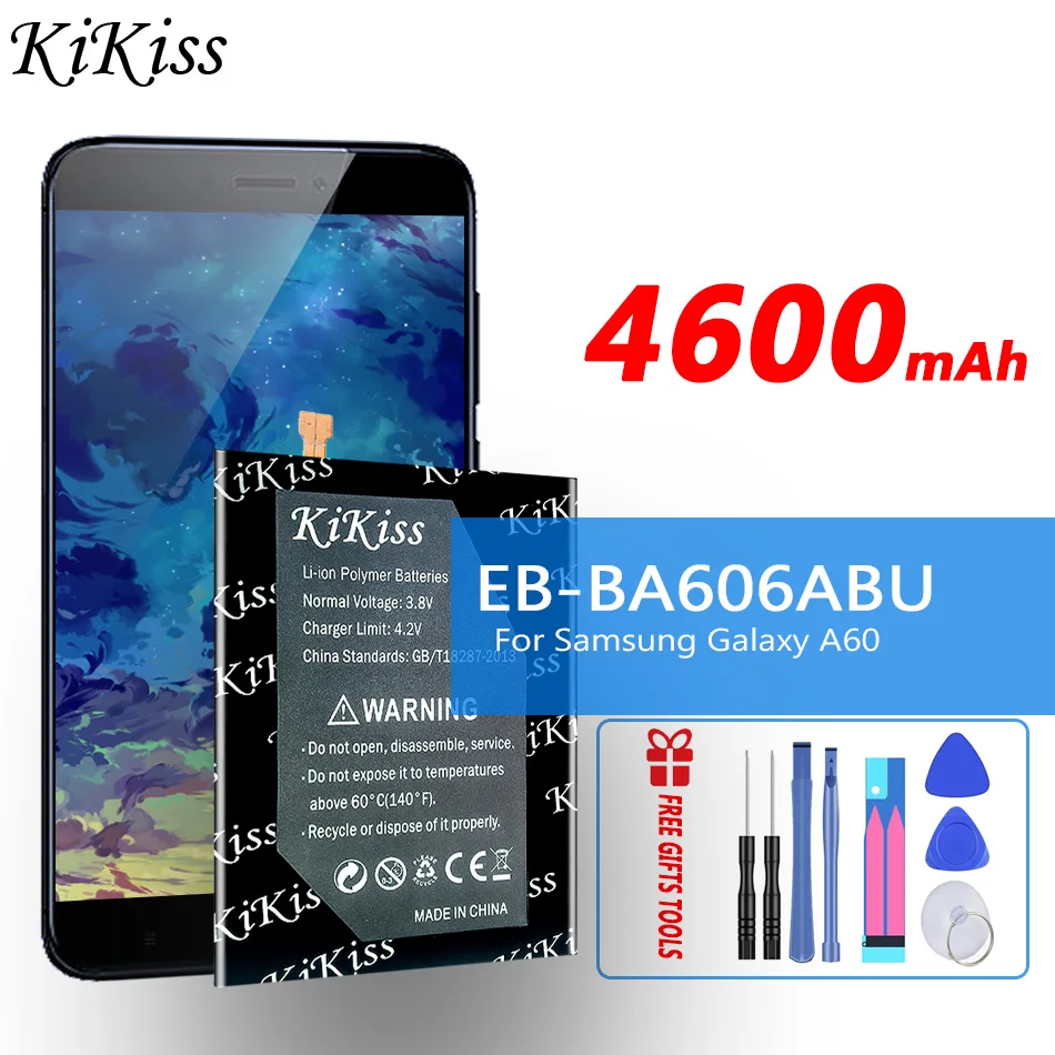 

KiKiss EB-BA606ABU Battery For Samsung Galaxy A60 M40 SM-A606F/DS SM-A6060 SM-A606F Replacement Battery + Tools