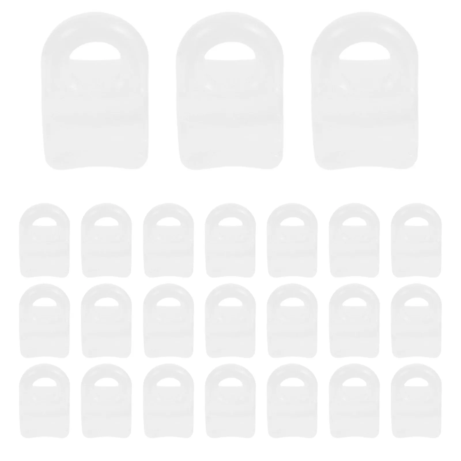 

200pcs White Plastic Curtain Runners Smooth Gliding For Blackout Curtains Drapes Easy Install Track Pulley Hooks Compatible