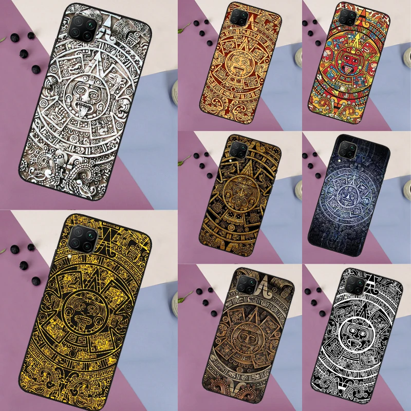 Mayan Calendar For Huawei Nova Y91 Y90 Y60 Y70 Y61 9 10 SE Nova 11 Pro 3i 8i 11i 5T P20 P40 P30 Lite Case