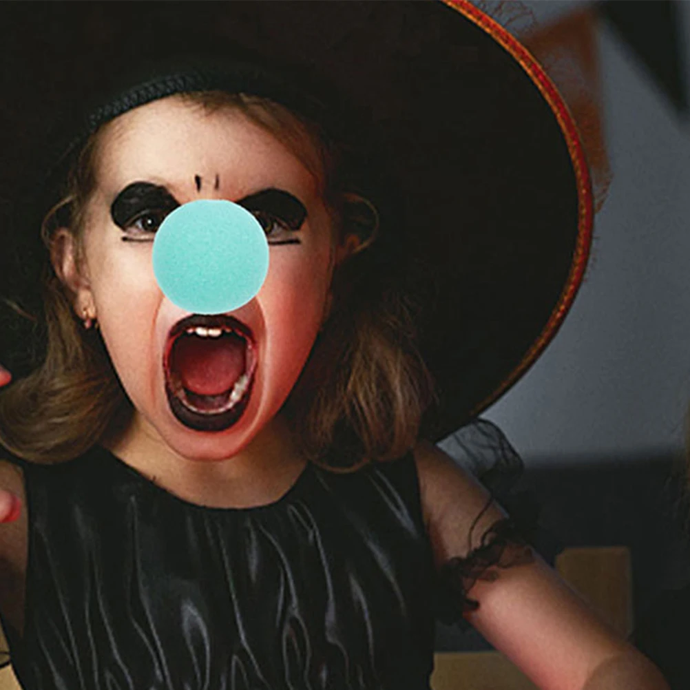 

20pcs Clown Carnival Mini Clown Sponge Nose Party Cosplay Halloween Baby Adult Costume Accessories Comfortable Reusable Decor