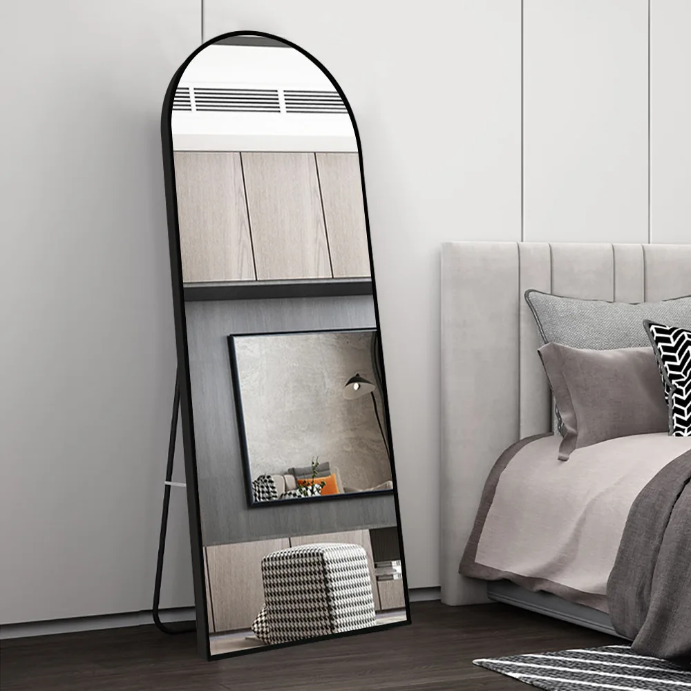 

-40*150 Factory price Large Aluminum alloy full-body mirror floor mirror bedroom living room mirror dropshipping products 2024
