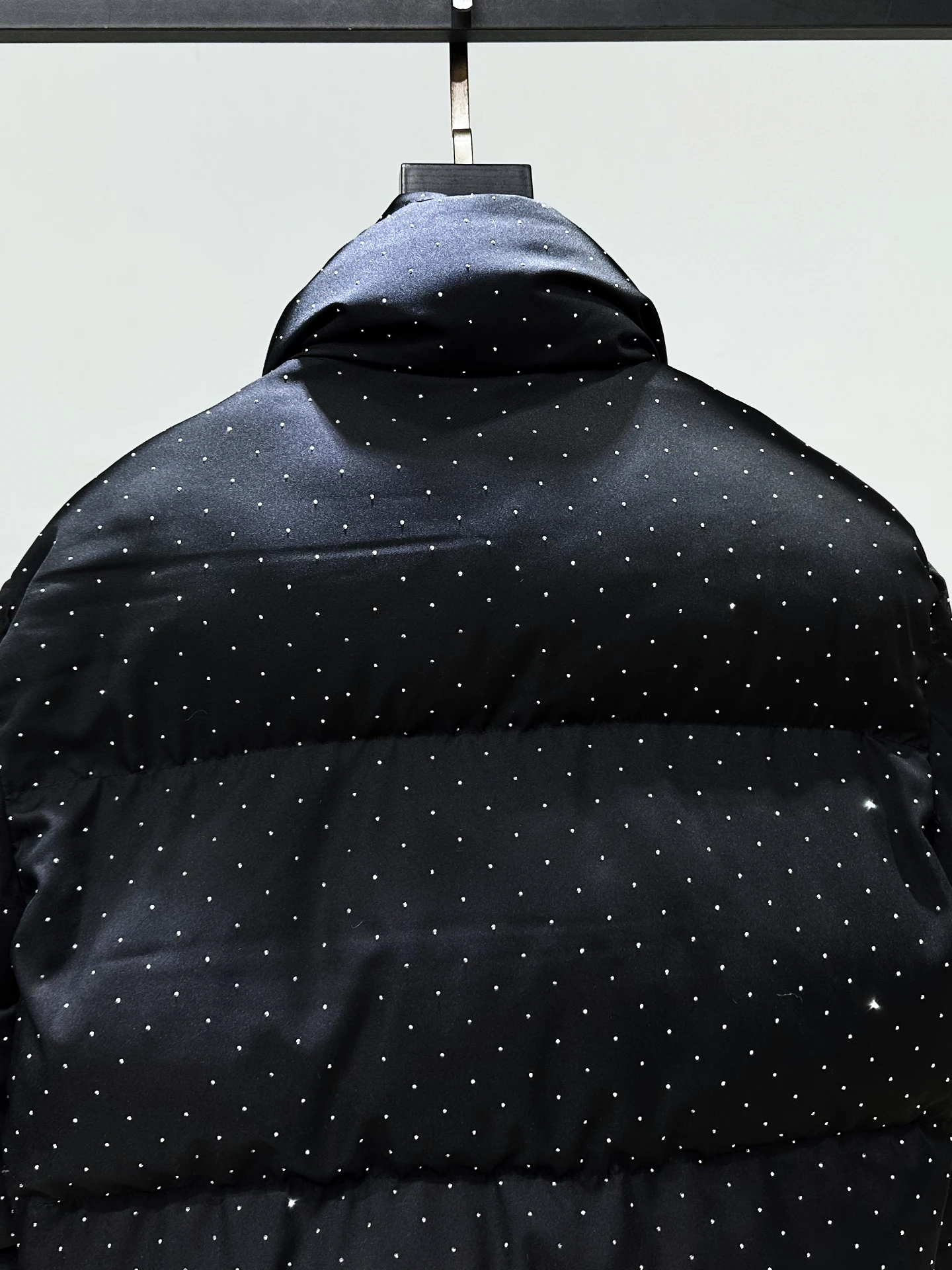 Original Korean Fashion High-end Full Diamond Stand Collar Puffer Jacket for Men Winter Thickened Warm Short Cotton Coat Parkas