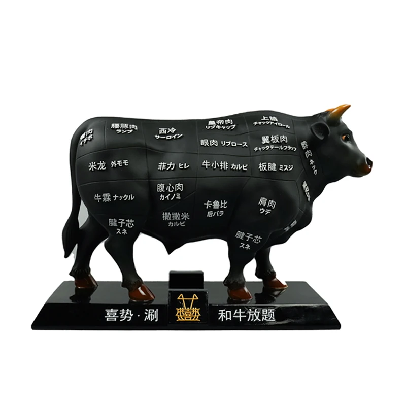 

Plastic model decoration cattle Australia and cattle decoration decoration day