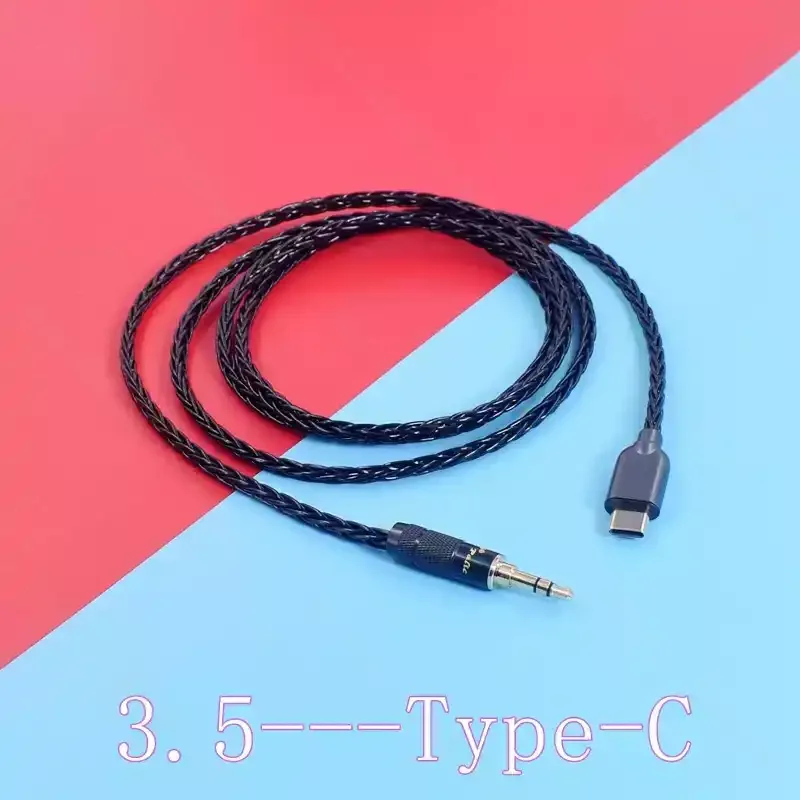 USB C to 3.5mm 4.4mm Balanced Audio Upgrade Cable for Px8 Px7 Pi7 Pi8 Headphones Hi‑Fi High Fidelity Signal Transmission