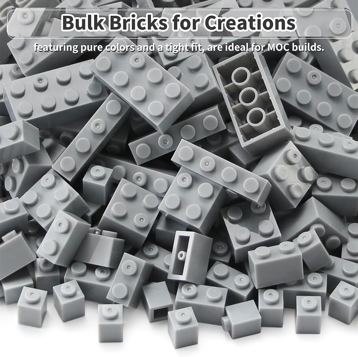 Bausteine 1x1 1x2 1x4 2x2 2x4 Groß 320 Stück Gemischte Größen Klassisches Blockzubehör Teile und Teile Kreatives Spielzeugset für Jungen