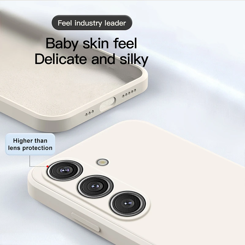 S24 S23 الترا حافظة لينة السائل سيليكون قضية الهاتف غطاء لسامسونج غالاكسي S24 S 24 S23 S22 الترا زائد S23Ultra S24Ultra الحالات