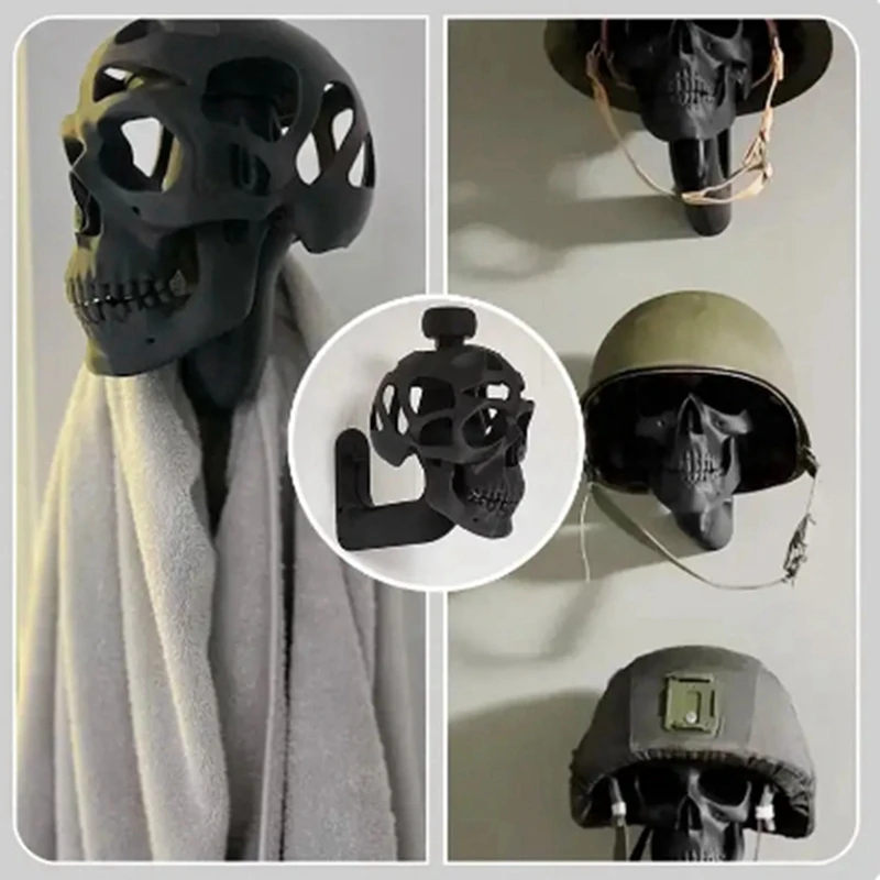 3D Skull Helmet Display Package Helmet Rack Motorcycle Helmet Cranium Rack Motorcyclist Helmet Organizer