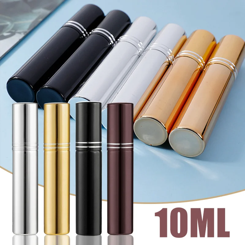 

10ml Glass Refillable Perfume Bottle with Spray Scent Pump Portable Travel Empty Cosmetic Containers Mini Spray Atomizer Bottle