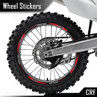 CRF-pegatina para rueda de motocicleta, calcomanía para llanta, cinta reflectante para Honda CRF 450 crf 250 l 300L 450x 450r 250r 250f 150l 230