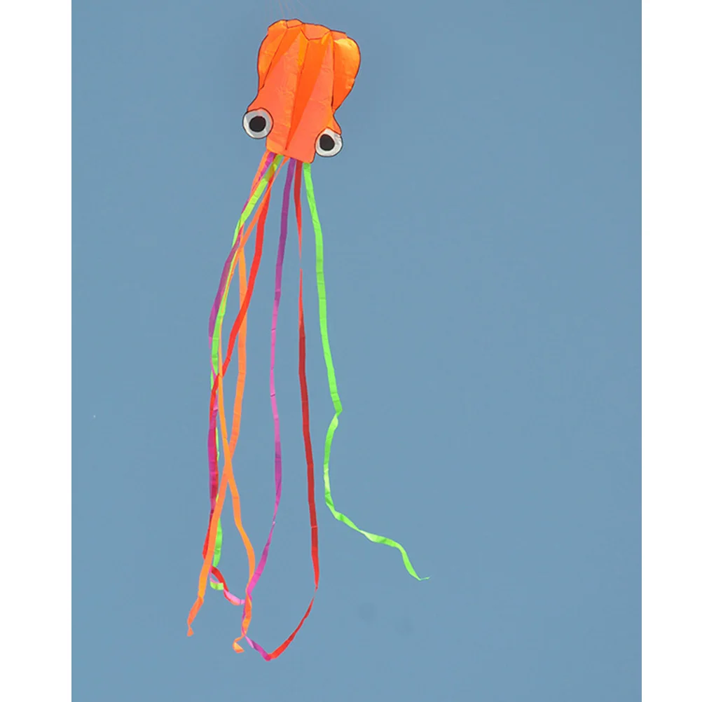 2 stuks zachte opblaasbare grote draagbare kinderen buiten lange vlieger 30M string oranje grote vlieger paars