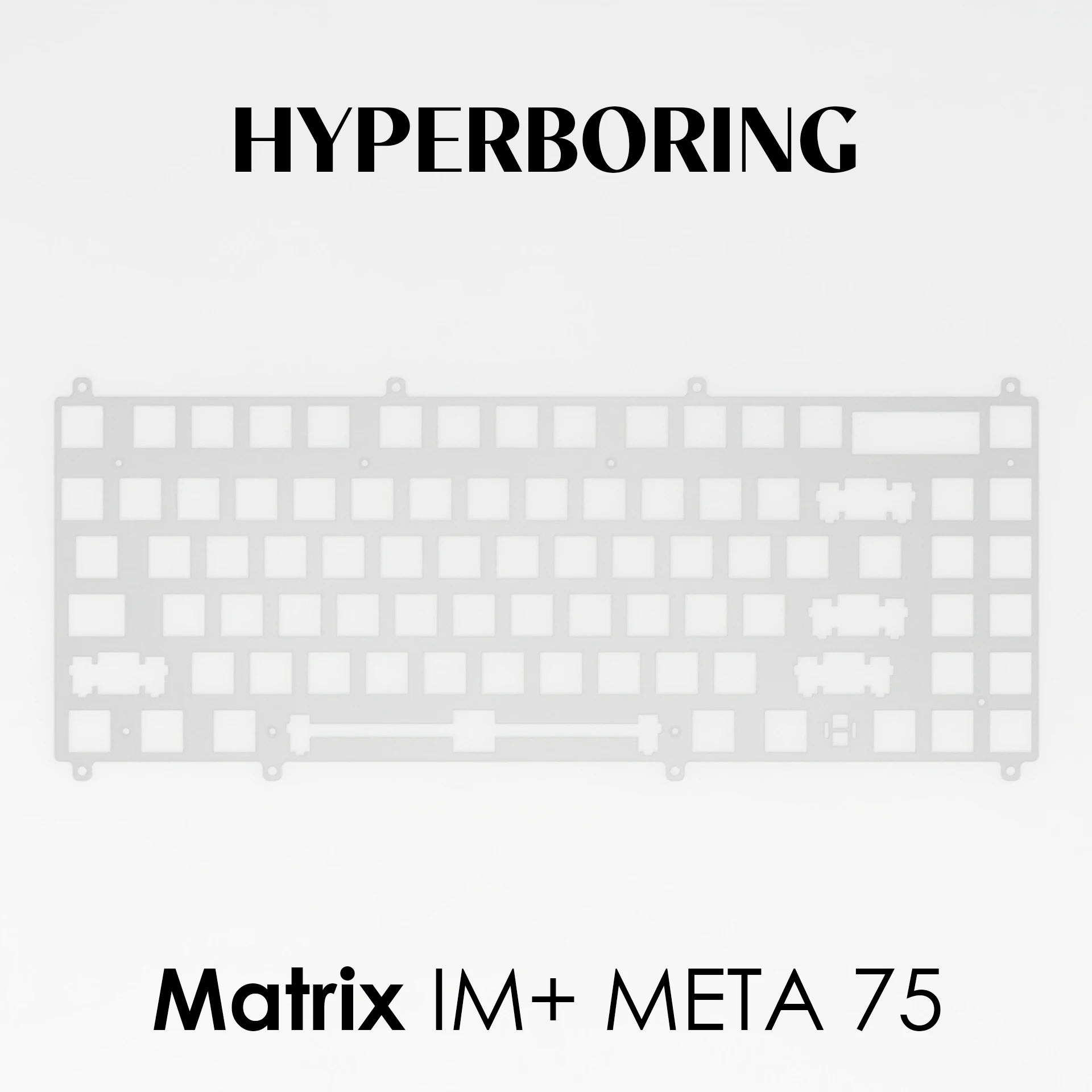 Clavier PC Matrix IM + META 75, plaque en laiton et aluminium FR4