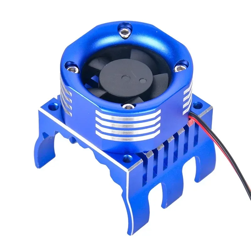 42mm Motor Cooling Fan Heat Sink With LED Light For Trxs 1/10 E-Maxx E-Revo Summit Arrma 1/8 Kraton Talion Typhon