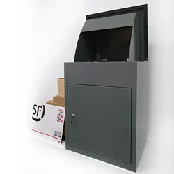 Outdoor Mailboxes Large Parcel Letterbox,Waterproof Package Box in Garden , Wall Mounted Home Security Smart Courier Mailbox