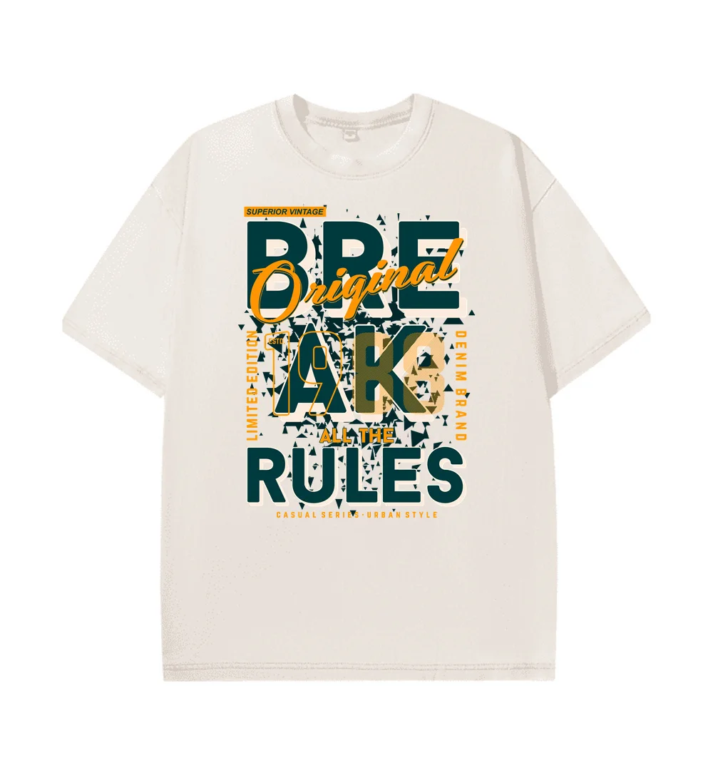 

Men's casual and fashionable printed round neck streetwear short sleeved T-shirt, sports and leisure trendy brand top