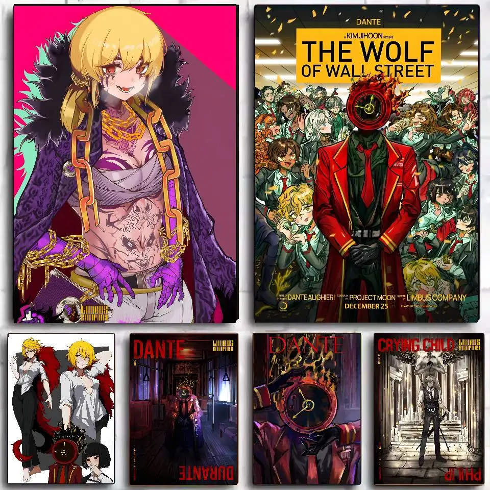 ملصق شركة فيديو جيم L-Limbus ملصق فني ذاتي اللصق مقاوم للماء ملصق ورق مقهى بار غرفة النوم ديكور جدران #1