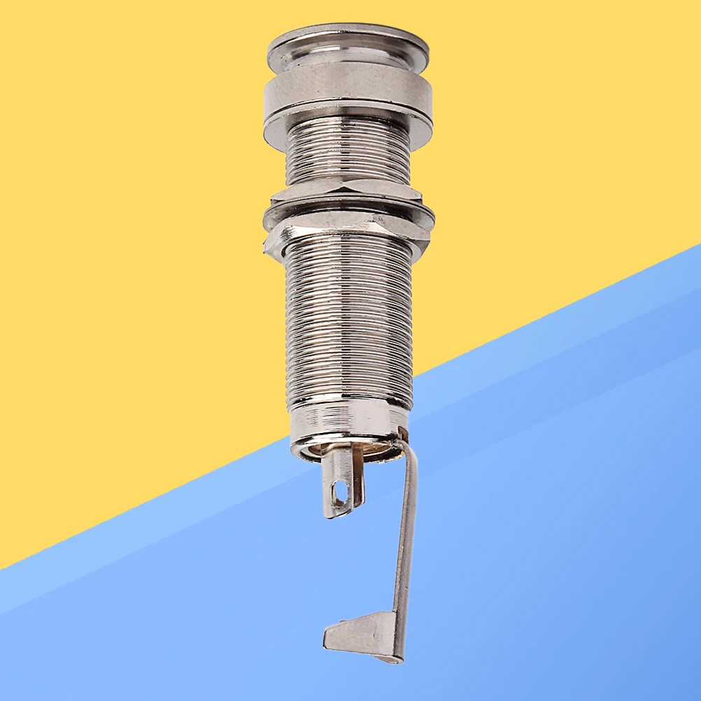 

Nickel Plating Tail Guitar Input Jack Endpin Socket Stereo Cylinder Output Mono