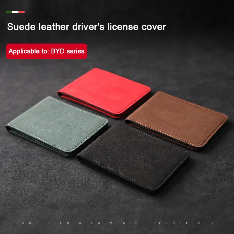 

Suede Car Driver's License Holder Card Bag For BYD Yuan PLUS Atto 3 4 Seal u Song PRO Dmi Han EV Seagull Dolphin mini Accessory