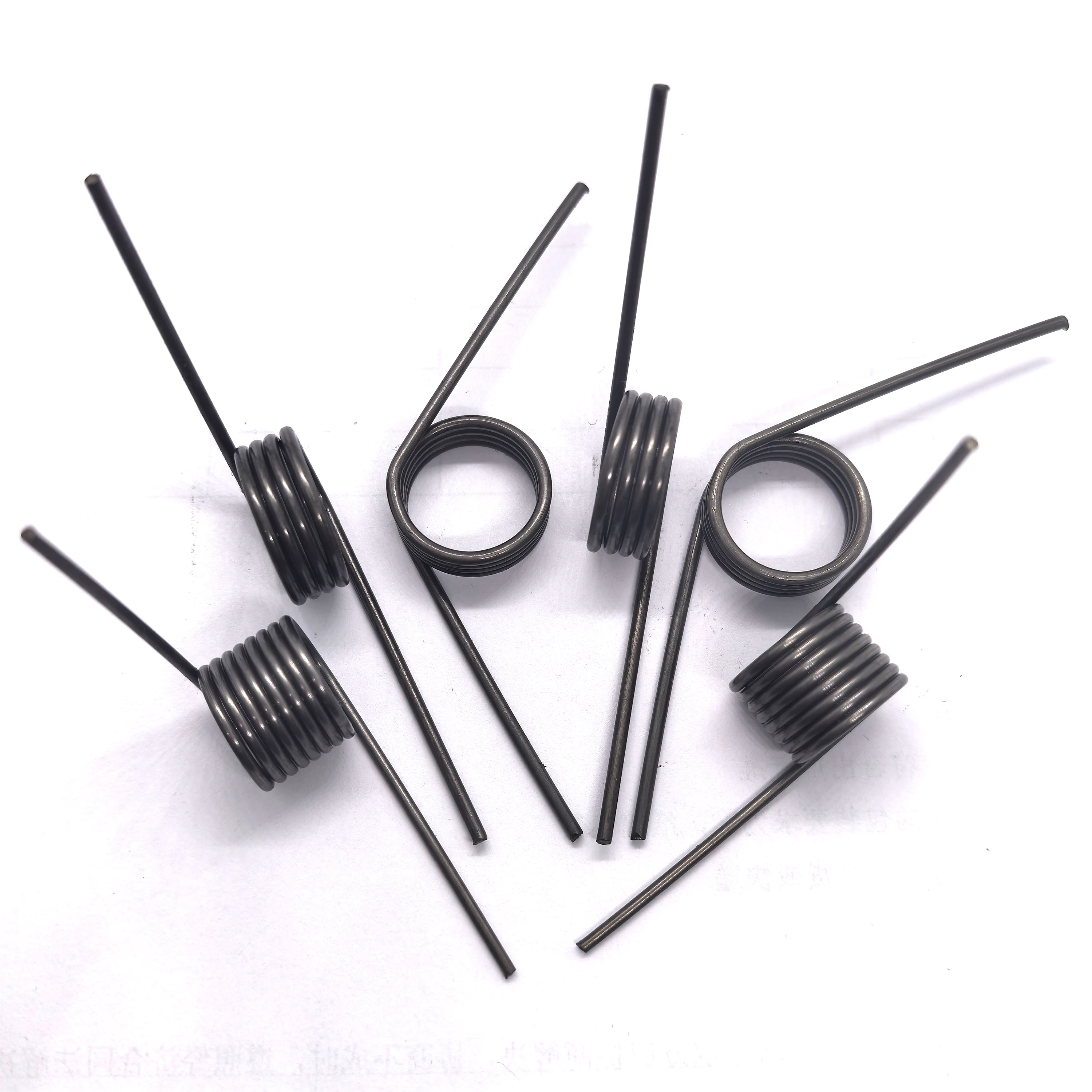65Mn Left Rotation Torsion Spring 1.4mm Wire Dia V‑Shaped Reset Small Spring 20Pcs Customizable Hardware Parts