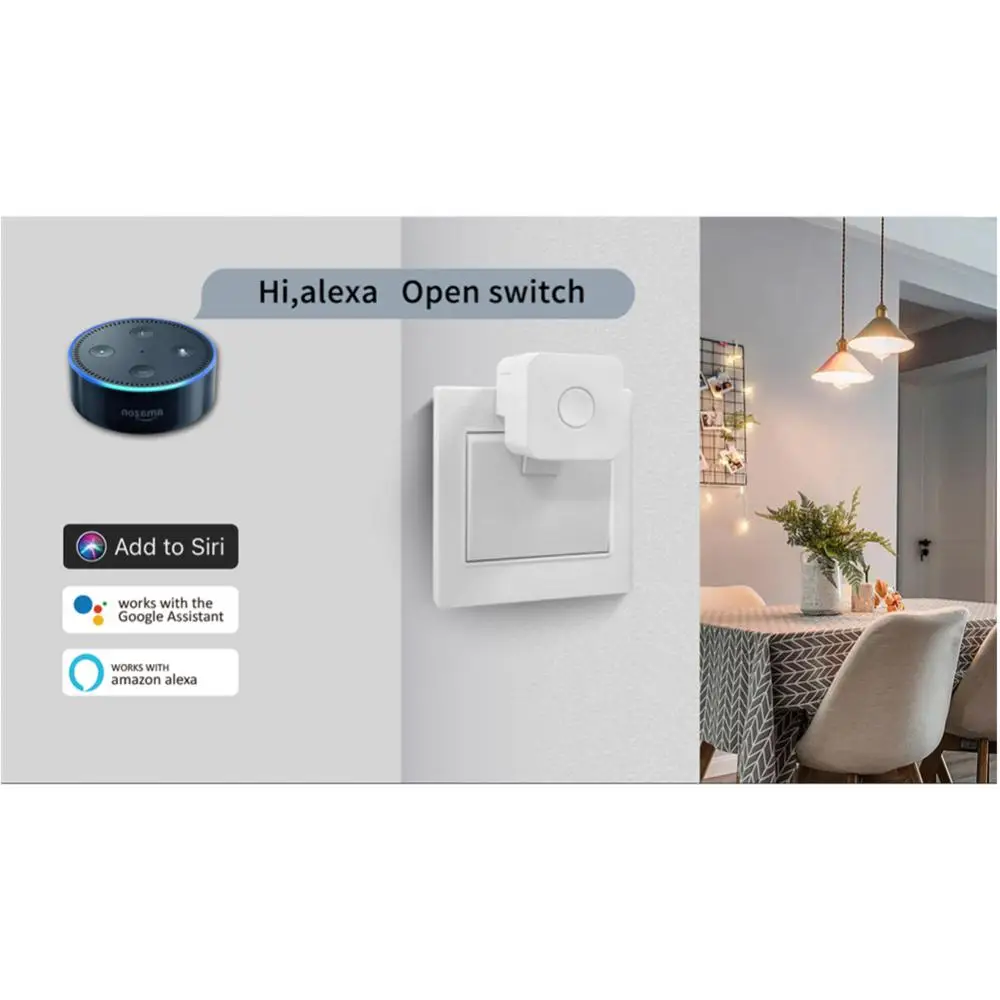 Nowy Tuya Bluetooth Smart Fingerbot Plus Switch przycisk sterujący inteligentnym zegarem działa z asystent Google Alexa