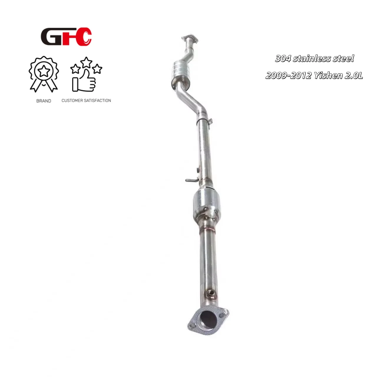 

This product is suitable for the 2009-2012 Yishen 2.0L modified to 200 molybdenum ternary middle section + resonator